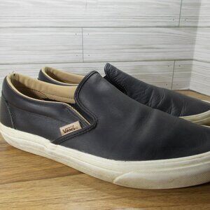 Vans Asher Slip-On Leather Shoes Men's 8